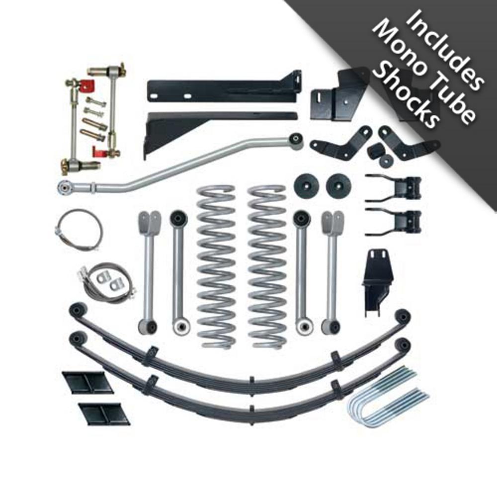 5.5 Inch Extreme-Duty Short Arm Lift Kit With Mono Tube Shocks