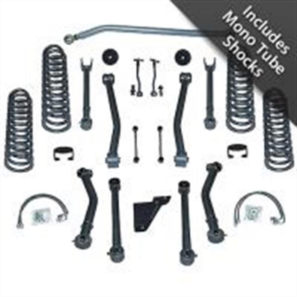 Super-Flex Adjustable Short Arm Kit JK 4Dr 4.5" (No Shocks)