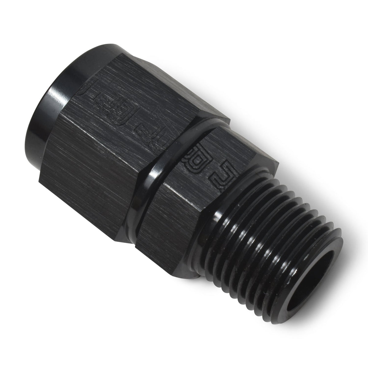 8AN F 3/8M Straight Black - 614217