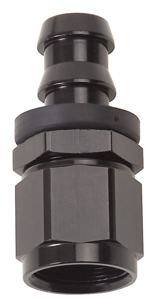Twist-Lok Hose End #4 Str Black - 624003