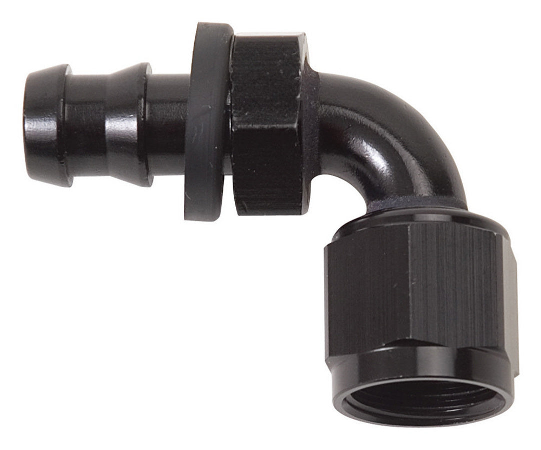 Twist-Lok Hose End #4 90 Deg Black - 624153