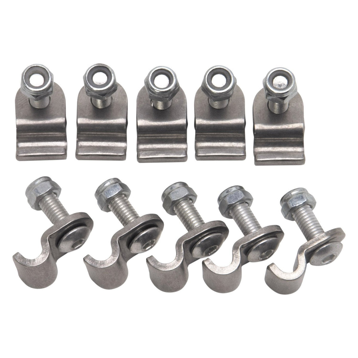 3/16in SS Brake Line Clamps - 12pk - 654030