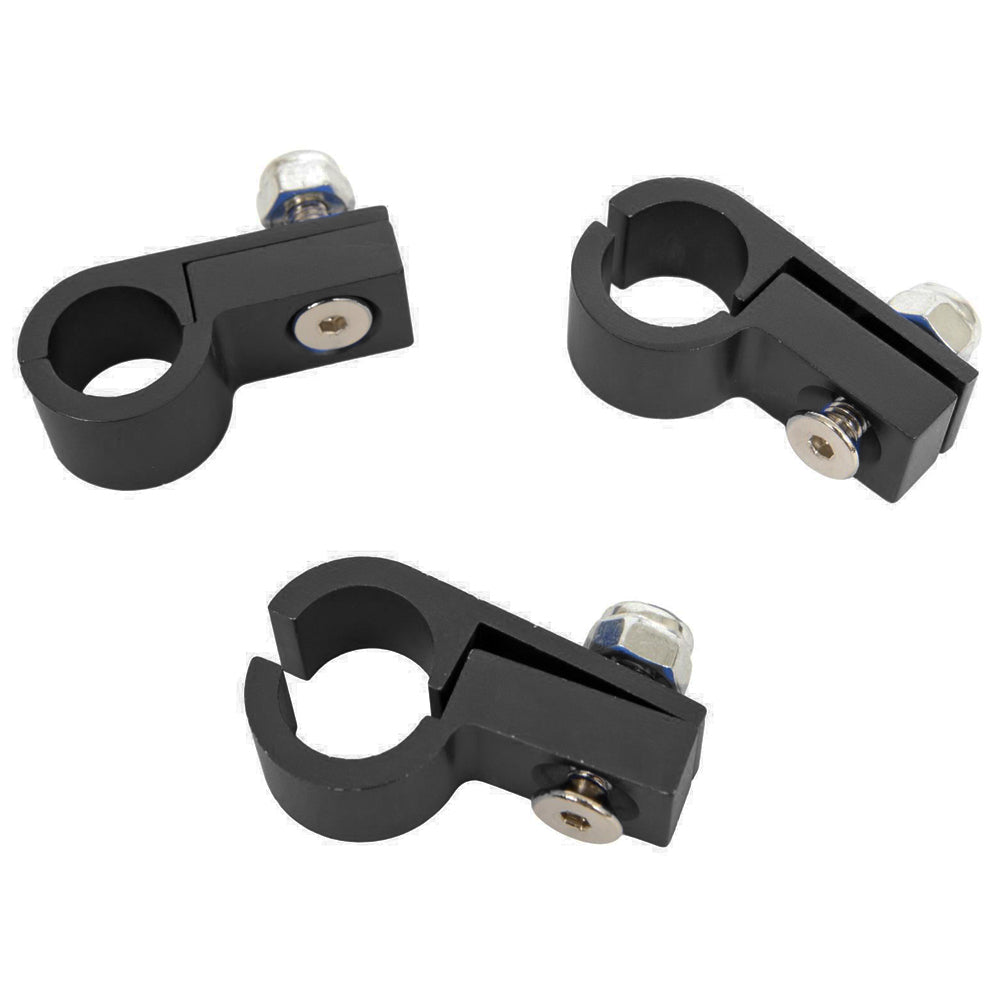 Line Clamp 8AN Tubing Black Anodized (3 Pack) - 654263