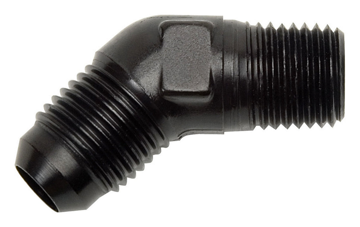 6AN to 45Deg 1/8 Adapt Black - 660103