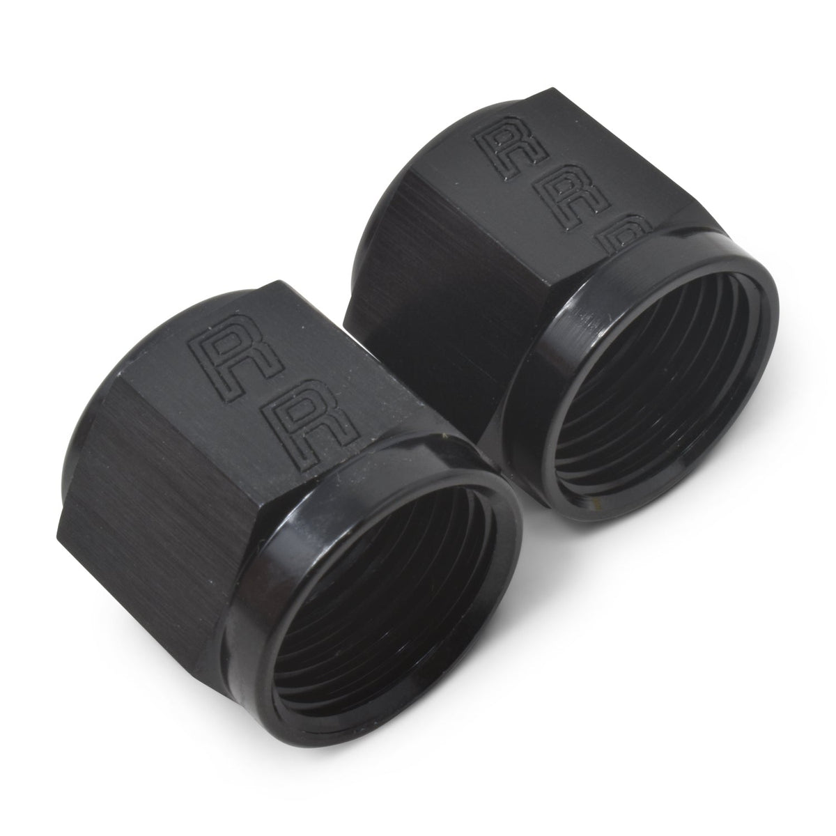 4AN To 1/4 Tube Nut Black 6 Pack - 660563