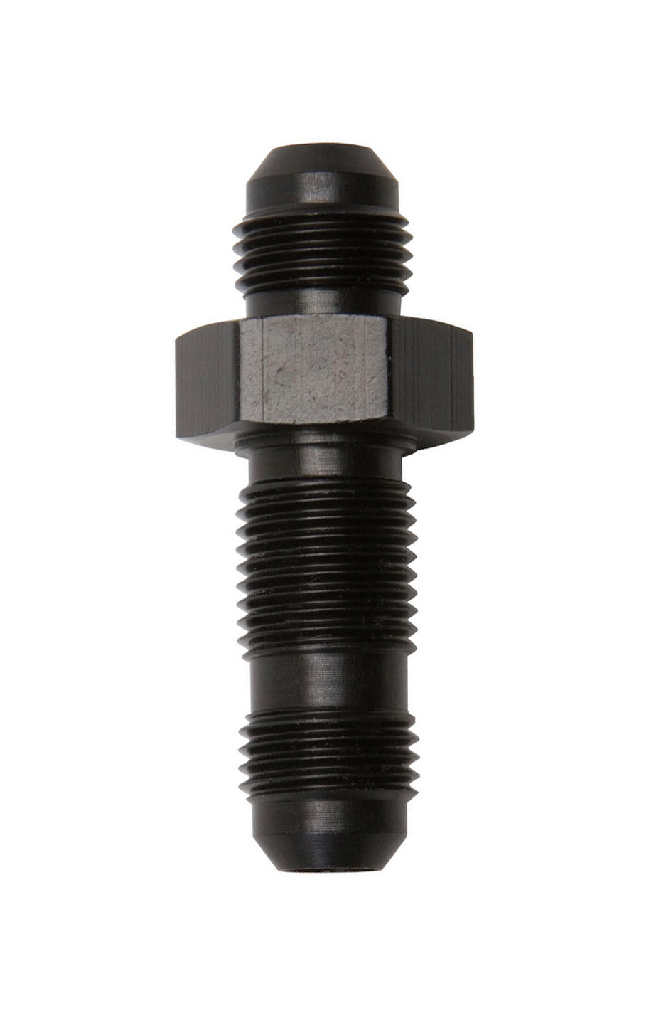 #6 Str Bulkhead Fitting Black - 661183