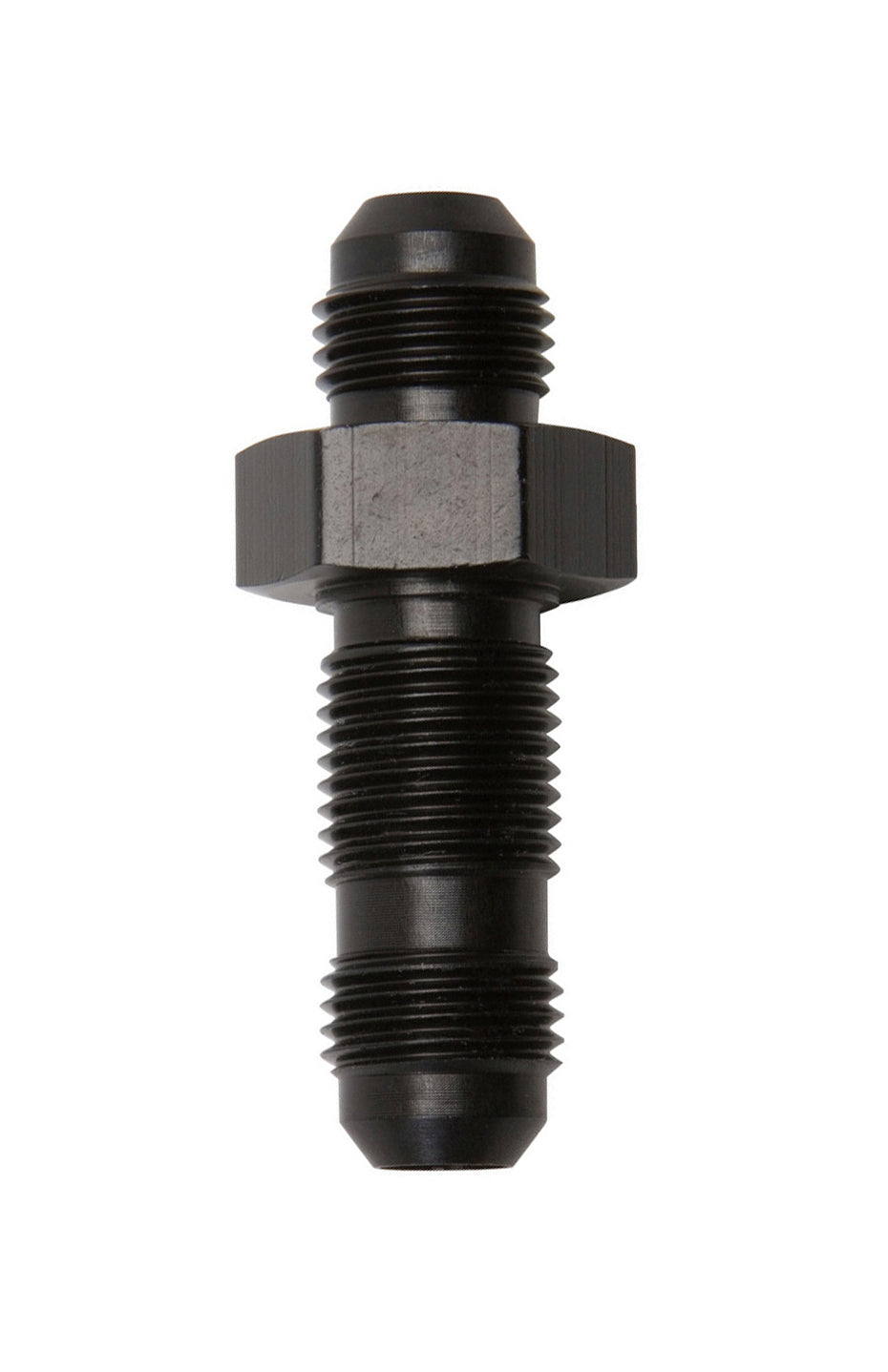 8AN Str Bulkhead Black - 661193