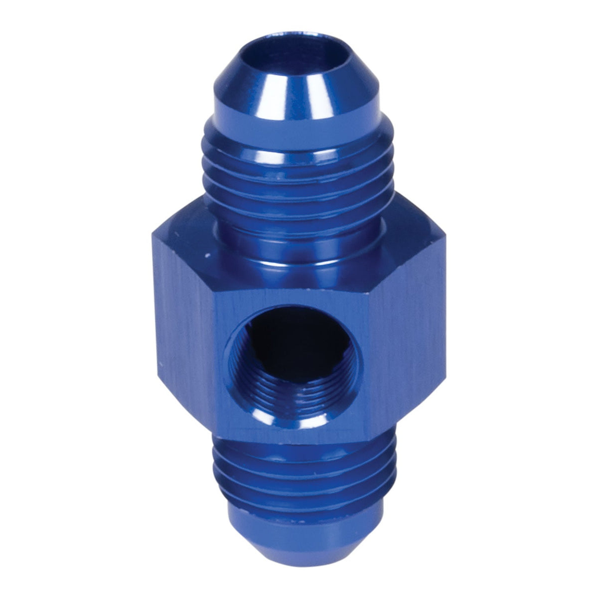 6AN Flare Union M to M 1/8 Gauge Port Blue - 670000