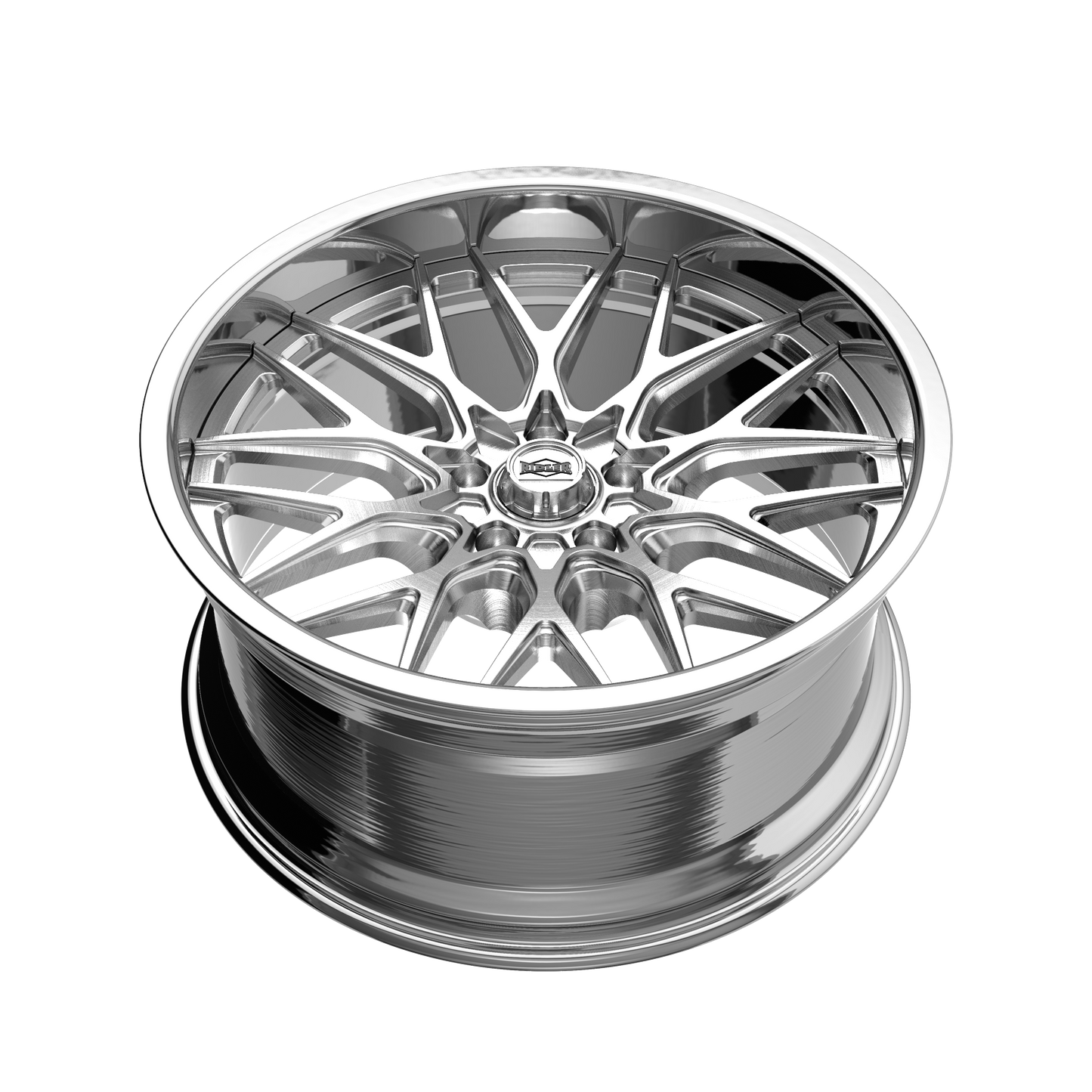 RIDLER 681 BRUSHED WITH POLISHED LIP 22X10.5 5-127 10MM 83.82MM 681-22173P