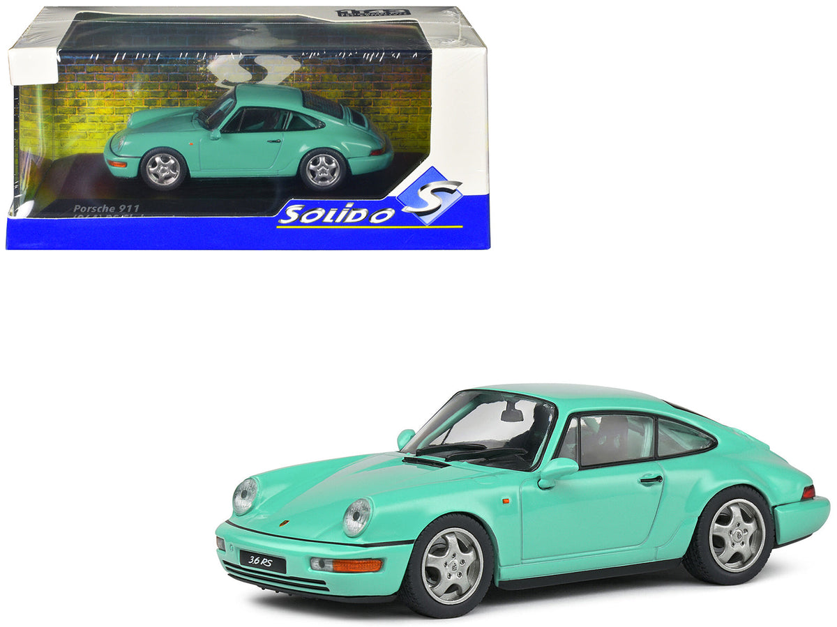 Porsche 911 (964) RS Clubsport Mint Green 1/43 Diecast Model Car by Solido free shipping USA