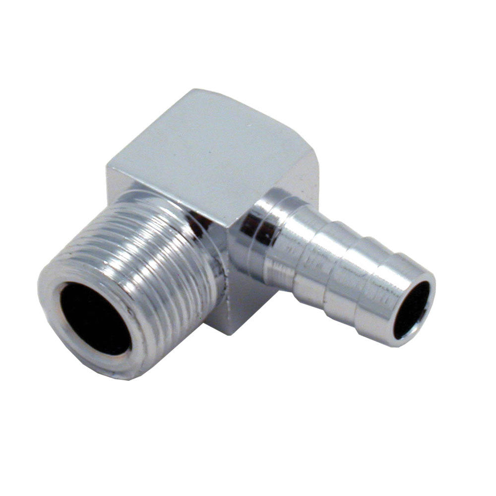 90 Deg. Fuel Fitting Chrome