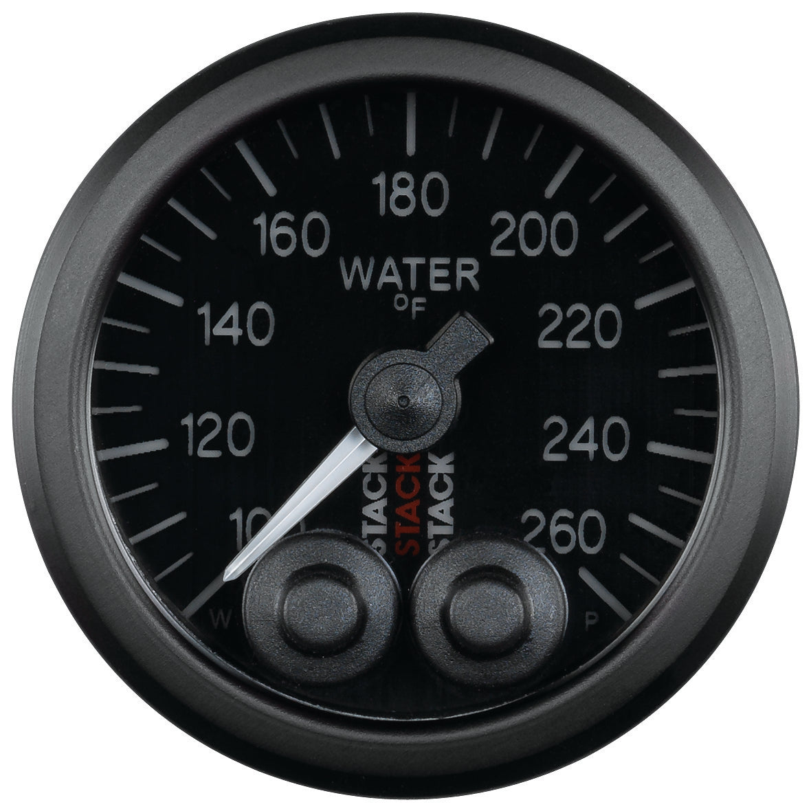 WATER TEMP PRO-CONTROL 52MM BLK 100-260 Farinihieht 1/8 In. NPTF MALE