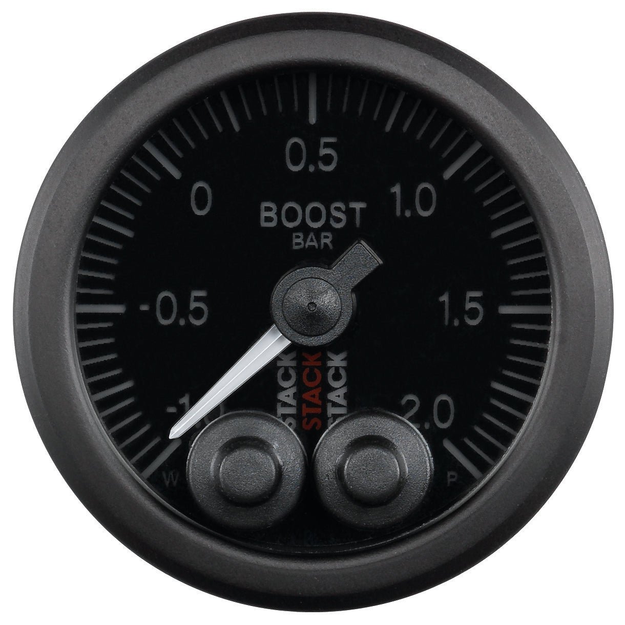 52MM BOOST PRESS PRO-CONTROL BLK -1 TO +2 BAR INCL. T-FITTING
