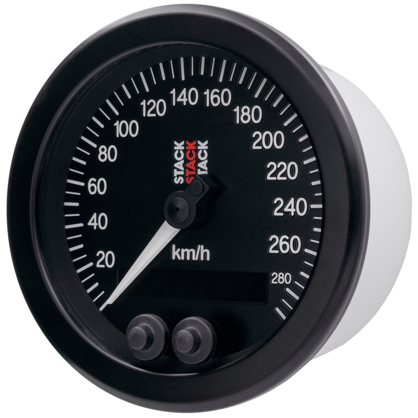88MM SPEEDOMETER 0-290 KM/H STACK BLK