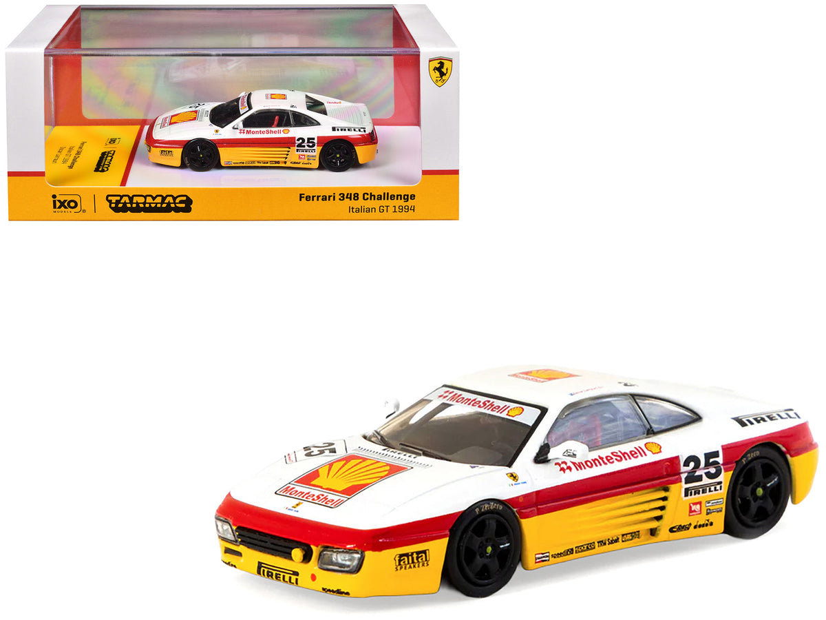 Ferrari 348 Challenge #25 Oscar Larrauri "Italian GT Championship" (1994) "Hobby64" Series 1/64 Diecast Model by Tarmac Works free shipping USA