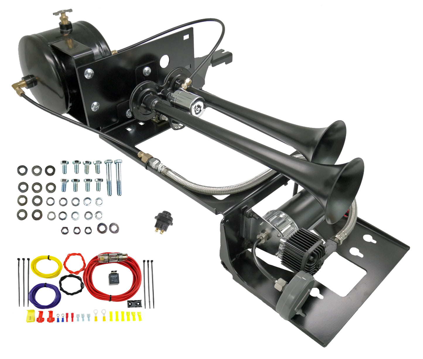 Kleinn Air Horns - TJ102 - Jeep TJ/LJ Dual Air Horn