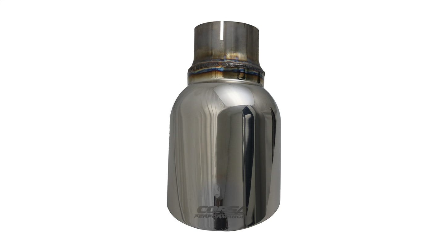 Single 4.5in. Polished Pro-Series Universal Tip Kit (2.5in. Inlet-Clamp Included