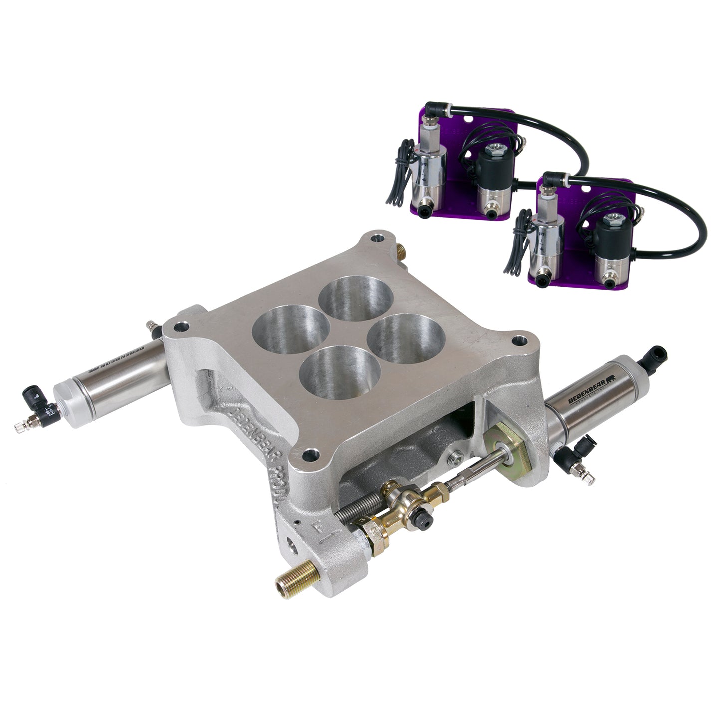 THROTTLE STOP BASEPLATE STYLE DUAL CO2 ACTUATED STD HOLLEY 4150 (DOUBLE ACTING)