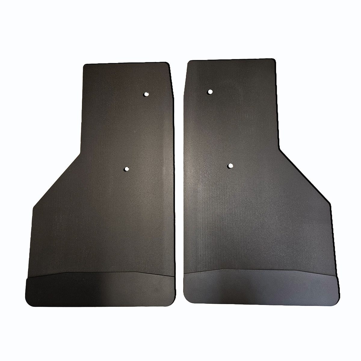 No Drill Specific Design Rear Mud Flaps For The 2010 To 2018 Dodge Ram 2500-3500 Pickups With Black-Powder Coated Stainless Steel Weights Pre-Installed - 14"W X 24"H