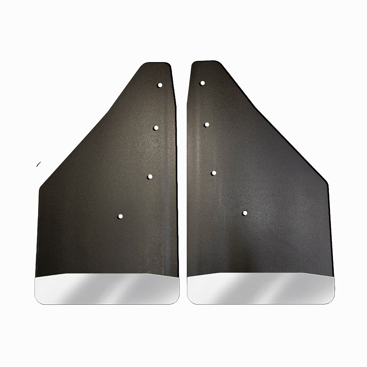 No Drill Specific Design Front Mud Flaps For The 2015-2020 Ford F150 Pickup With Stainless Steel Weights Pre-Installed - 12"W X 20.5"H