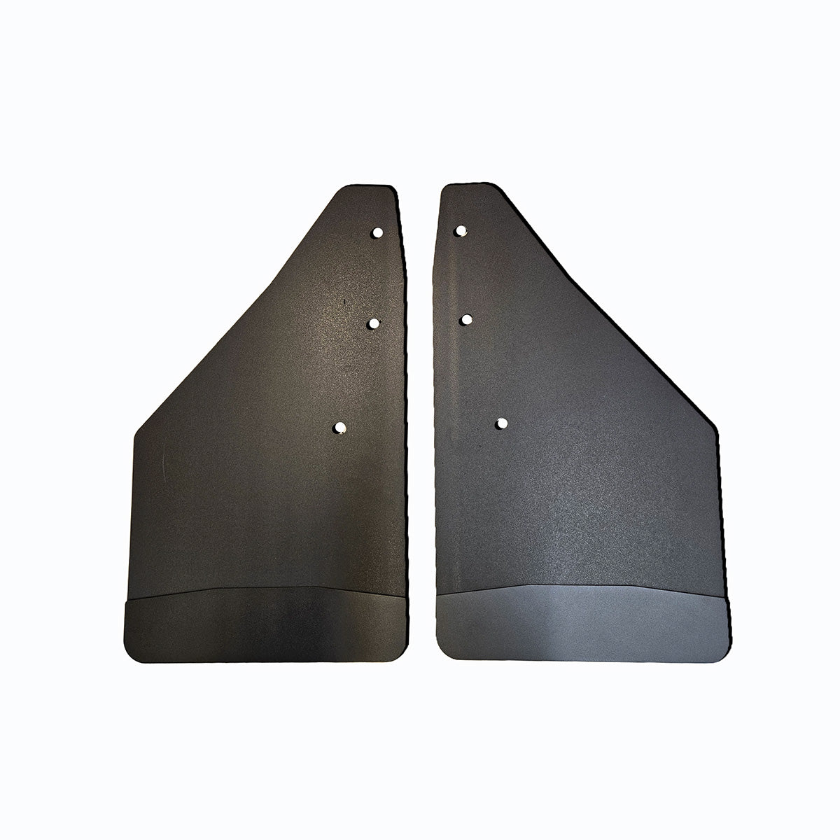 No Drill Specific Design Front Mud Flaps For The 2019+ Ram 1500 Pickups With Black-Powder Coated Stainless Steel Weights Pre-Installed - 12"W X 20.5"H - No Factory Flare