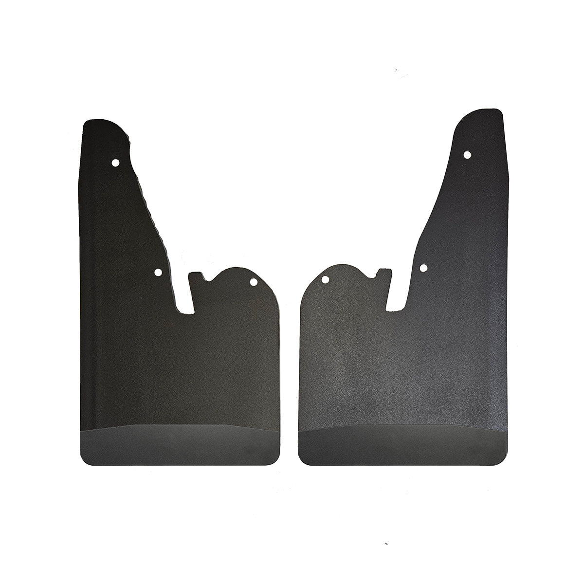 No Drill Specific Design Front Mud Flaps For The 2019+ Ram 2500/3500 Pickups With Black-Powder Coated Stainless Steel Weights Pre-Installed - 12"W X 20.5"H