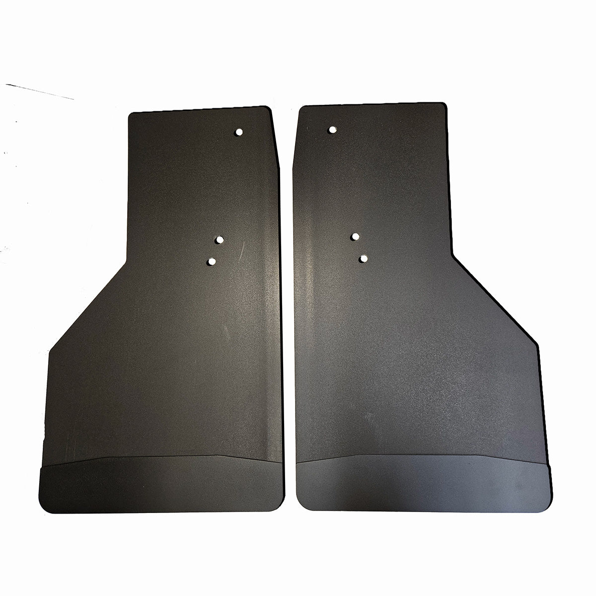 No Drill Specific Design Rear Mud Flaps For The 2019+ Ram 2500/3500 Pickups With Black-Powder Coated Stainless Steel Weights Pre-Installed - 14"W X 24"H