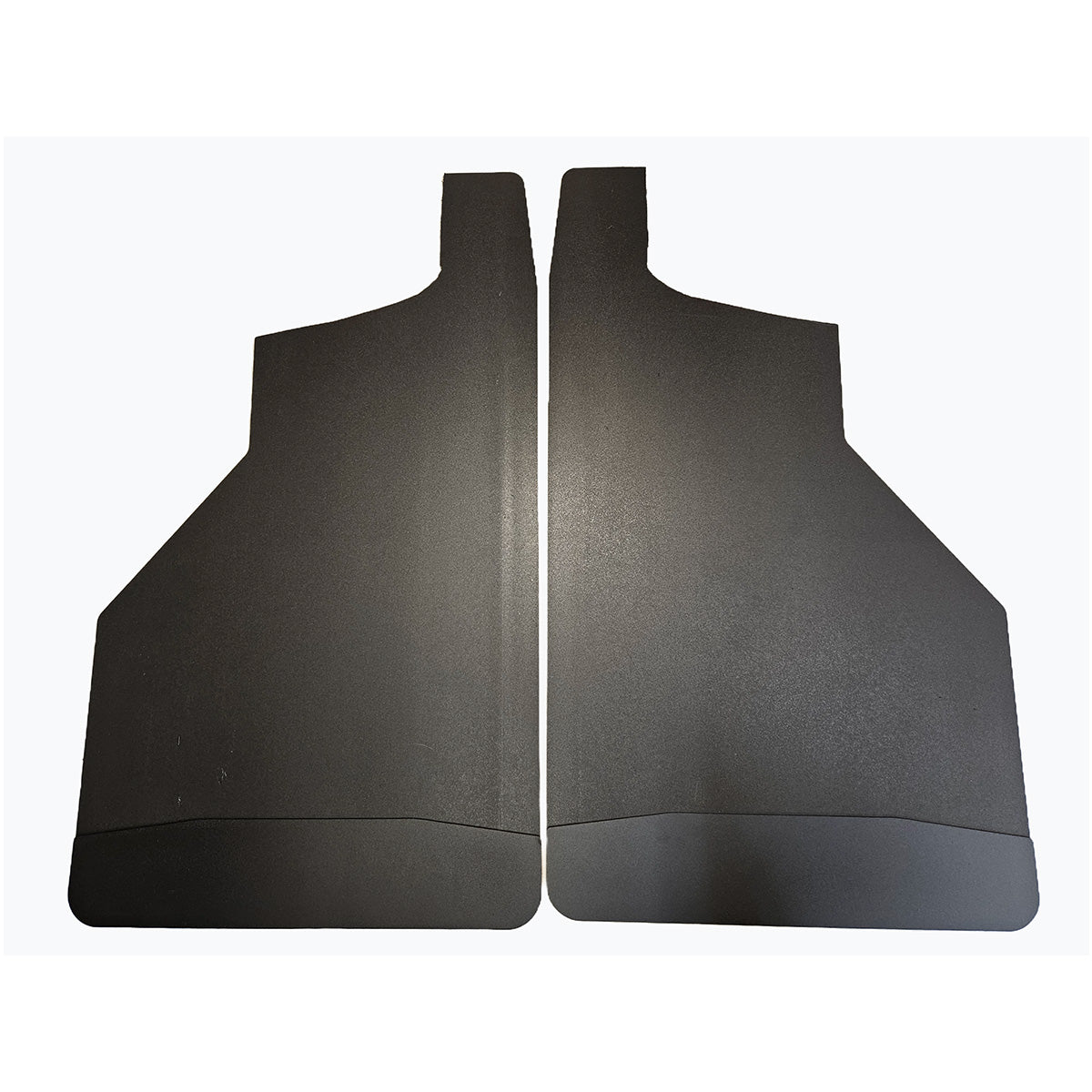 No Drill Specific Design Rear Mud Flaps For The 2020+ Chevrolet 2500/3500 Pickups With Black-Powder Coated Stainless Steel Weights Pre-Installed - 14"W X 24"H
