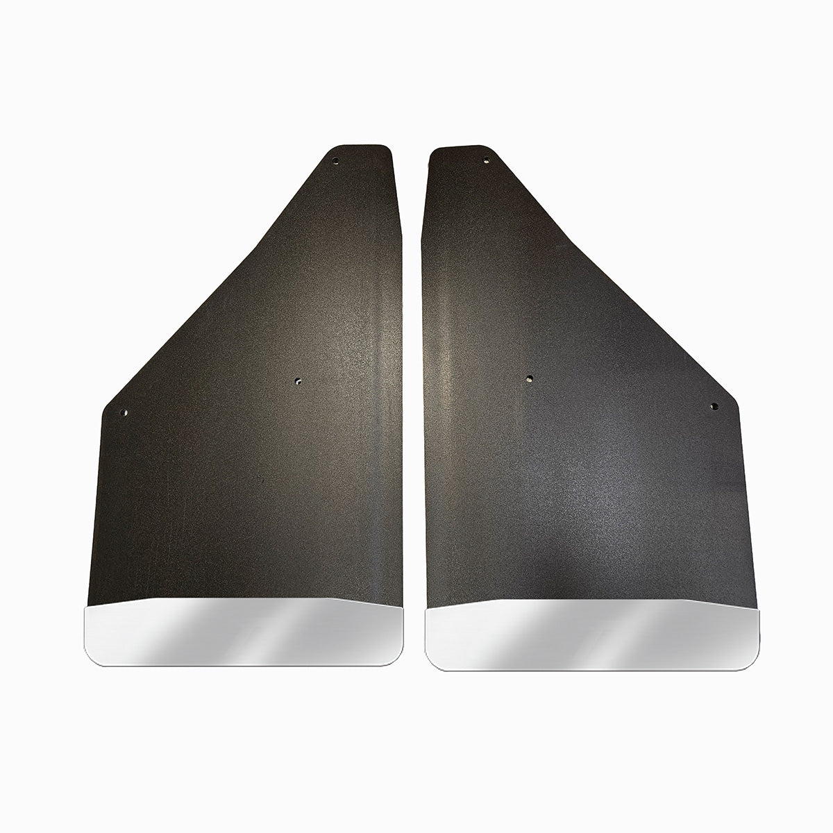 No Drill Specific Design Front Mud Flaps For The 2020+ GMC 2500/3500 Pickup With Stainless Steel Weights Pre-Installed - 12"W X 20.5"H