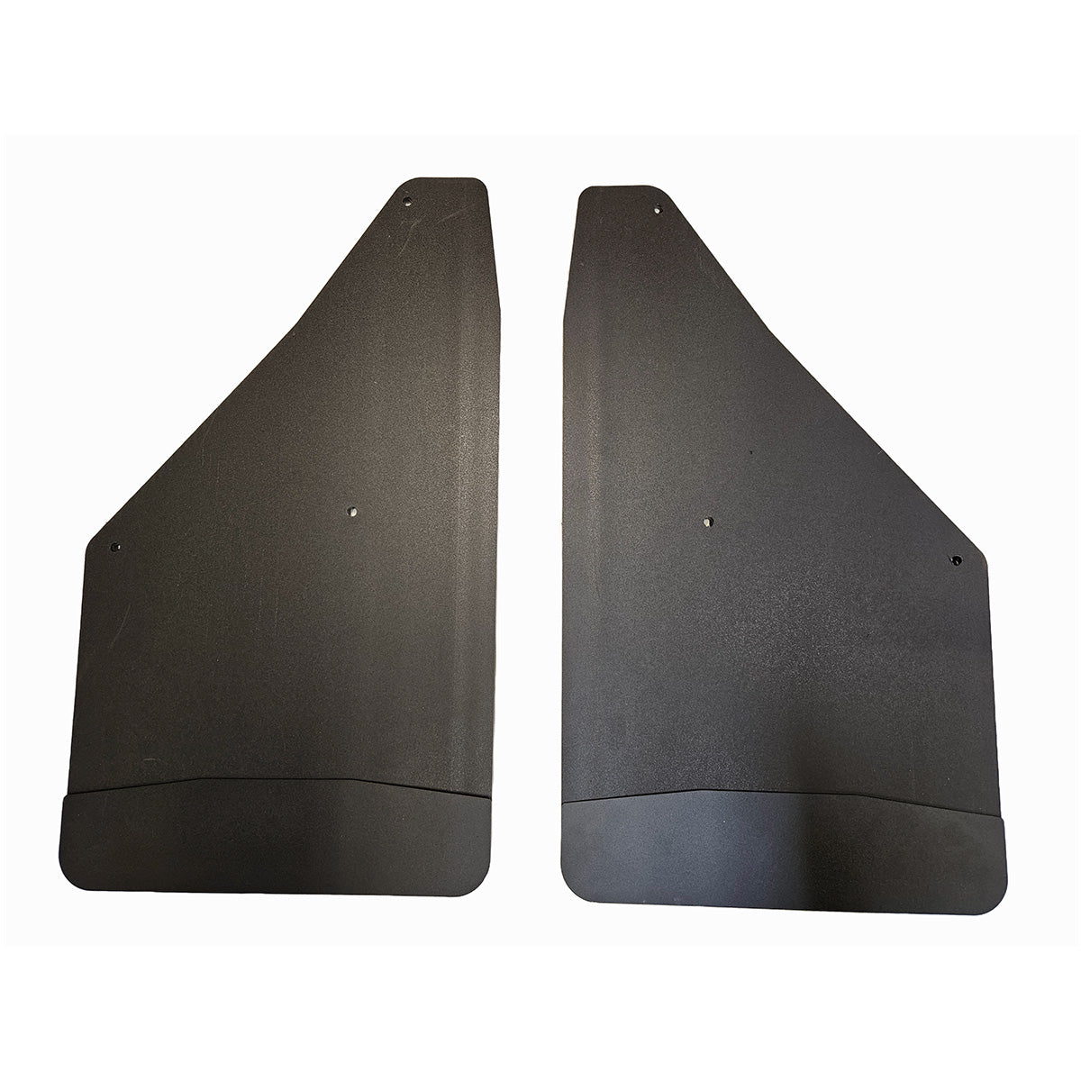 No Drill Specific Design Front Mud Flaps For The 2020+ GMC 2500/3500 Pickups With Black-Powder Coated Stainless Steel Weights Pre-Installed - 12"W X 20.5"H