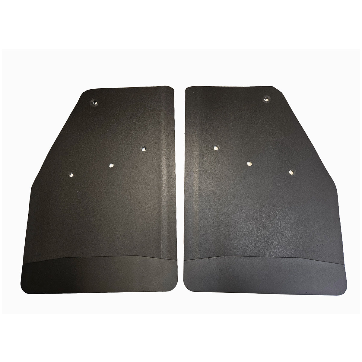 No Drill Specific Design Rear Mud Flaps For The 2020+ GMC 2500/3500 Pickups With Black-Powder Coated Stainless Steel Weights Pre-Installed - 14"W X 20"H