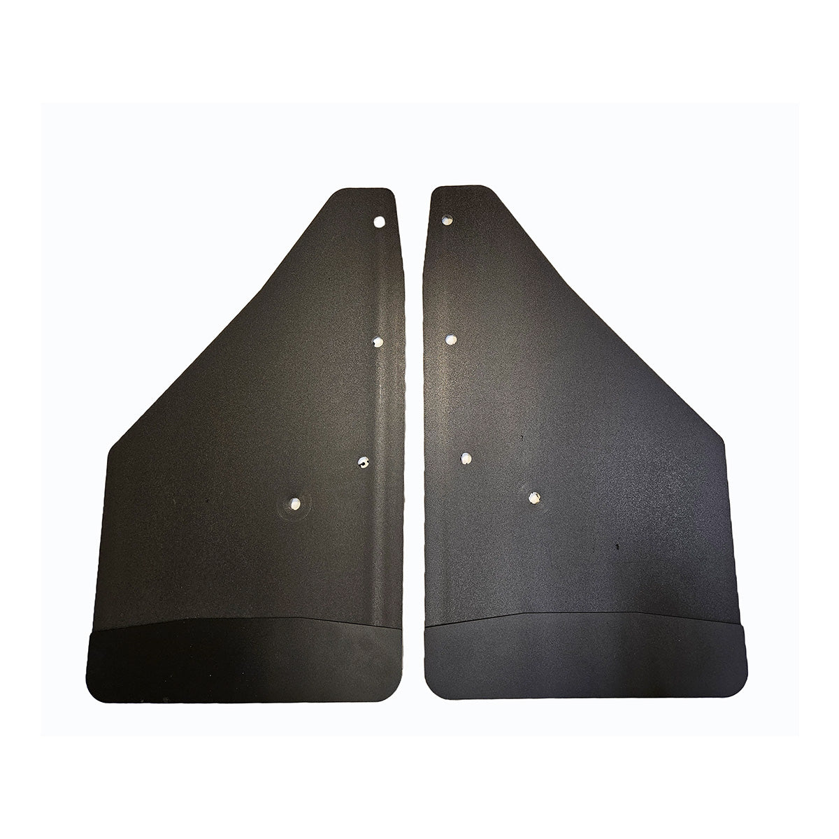 No Drill Specific Design Front Mud Flaps For The 2021+ Ford F150 Pickups With Black-Powder Coated Stainless Steel Weights Pre-Installed - 12"W X 20.5"H