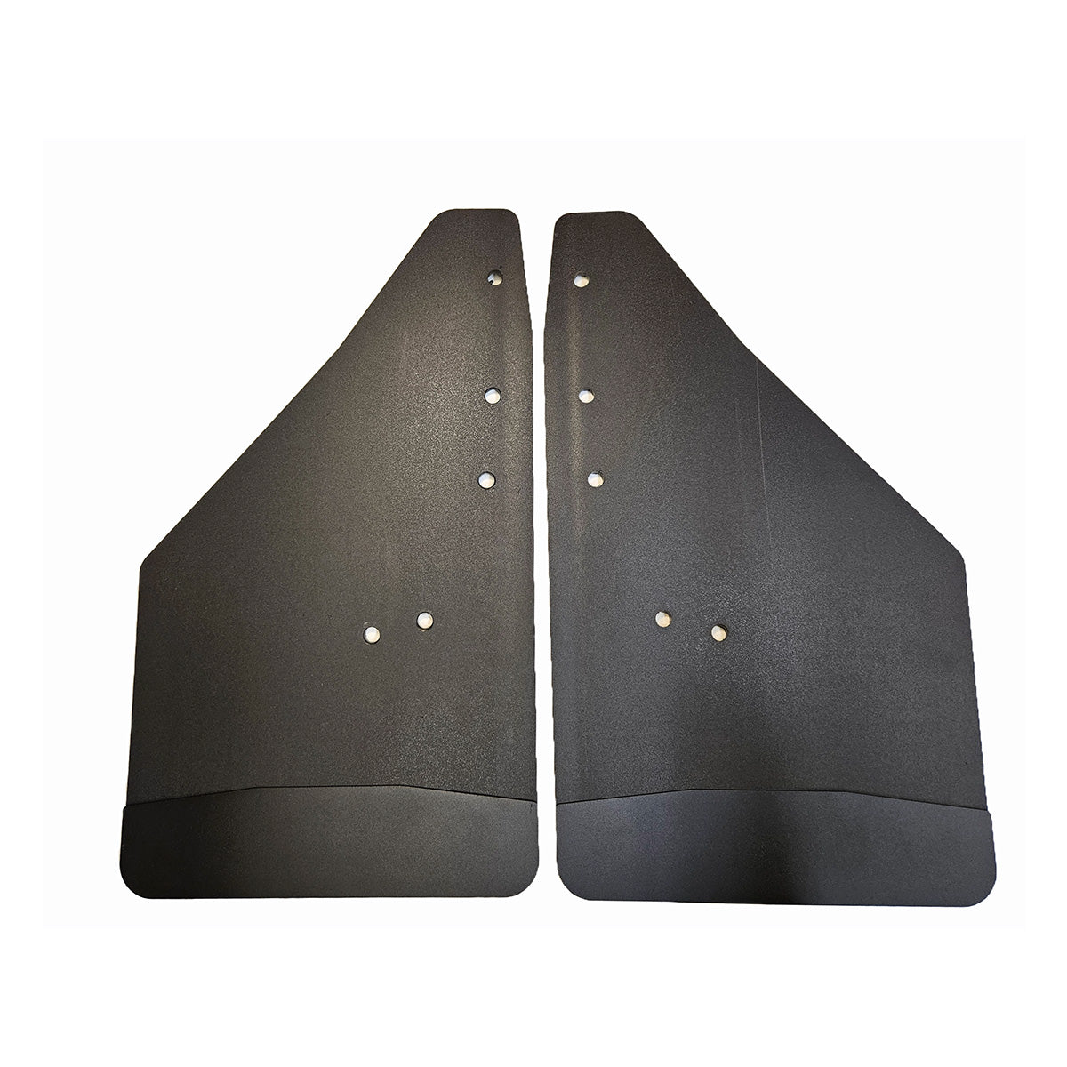 No Drill Specific Design Rear Mud Flaps For The 21+ Ford F150 Pickups With Black-Powder Coated Stainless Steel Weights Pre-Installed - 12"W X 20.5"H