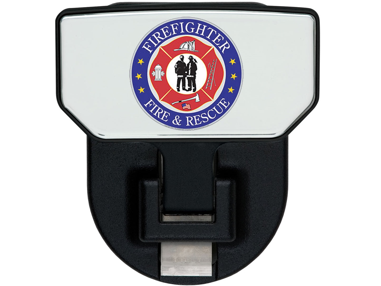 CARR - 183212 - HD Universal Hitch Step; Fits 2 In. Receiver; Black; Fire & Rescue; Single