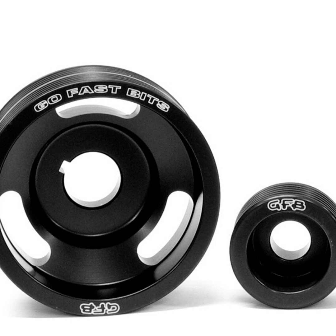 3-piece Underdrive Pulley Kit (Crank Alternator & Power Steering Pulleys & Belts.)