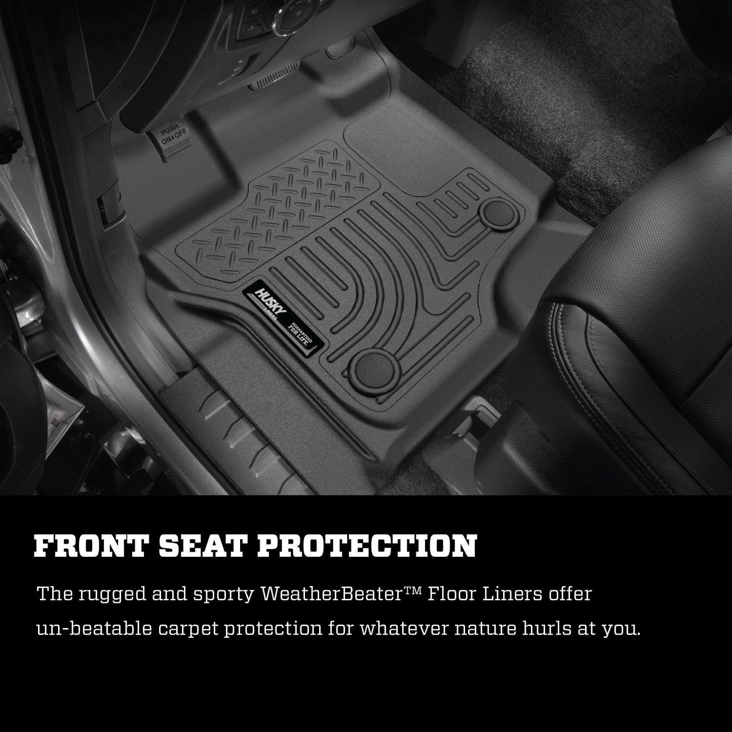 Husky Liners Weatherbeater - Front & 2nd Seat Floor Liners (Footwell Coverage) 98713