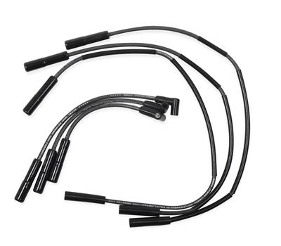 Accel Spark Plug Wires, Extreme 9000 Ceramic, Spiral Core, 8mm, Black, Black Ceramic Stock Boots - 9066CK