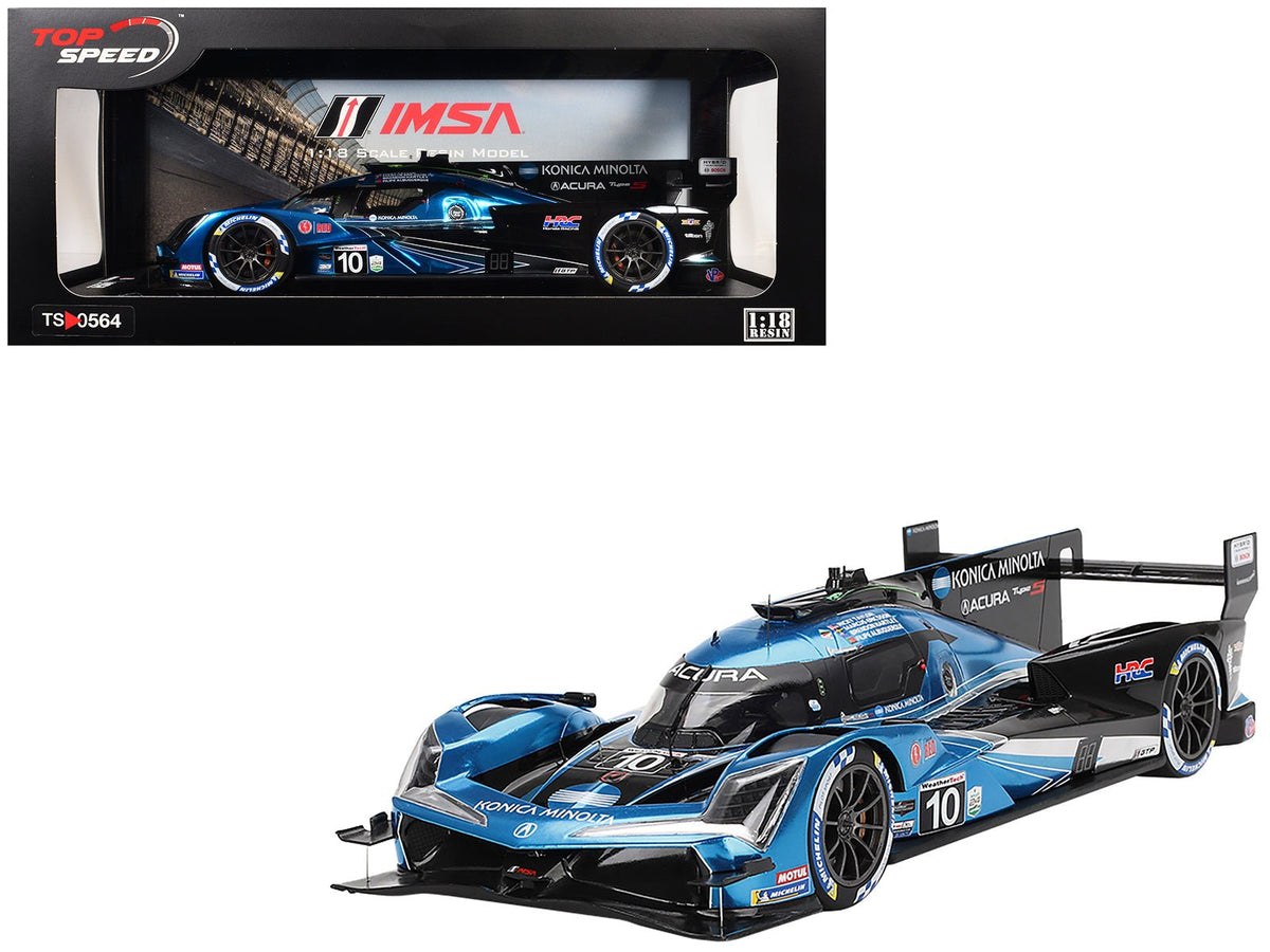 Acura ARX-06 GTP #10 Filipe Albuquerque - Marcus Ericsson - Brendon Hartley - Ricky Taylor "Wayne Taylor Racing with Andretti" IMSA "24 Hours of Daytona" (2024) 1/18 Model Car by Top Speed free shipping USA