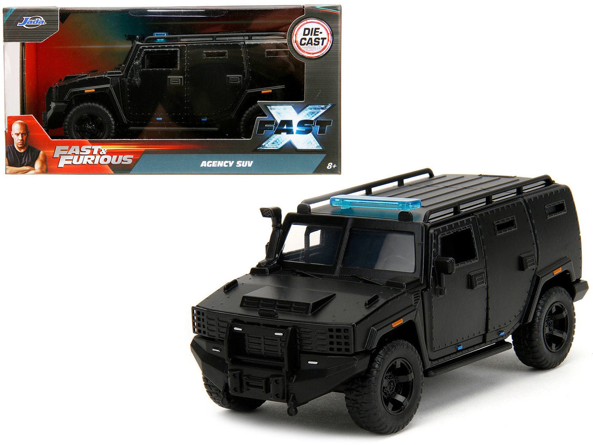 Agency SUV Matt Black "Fast X" (2023) Movie "Fast & Furious" Series 1/32 Diecast Model Car by Jada free shipping USA