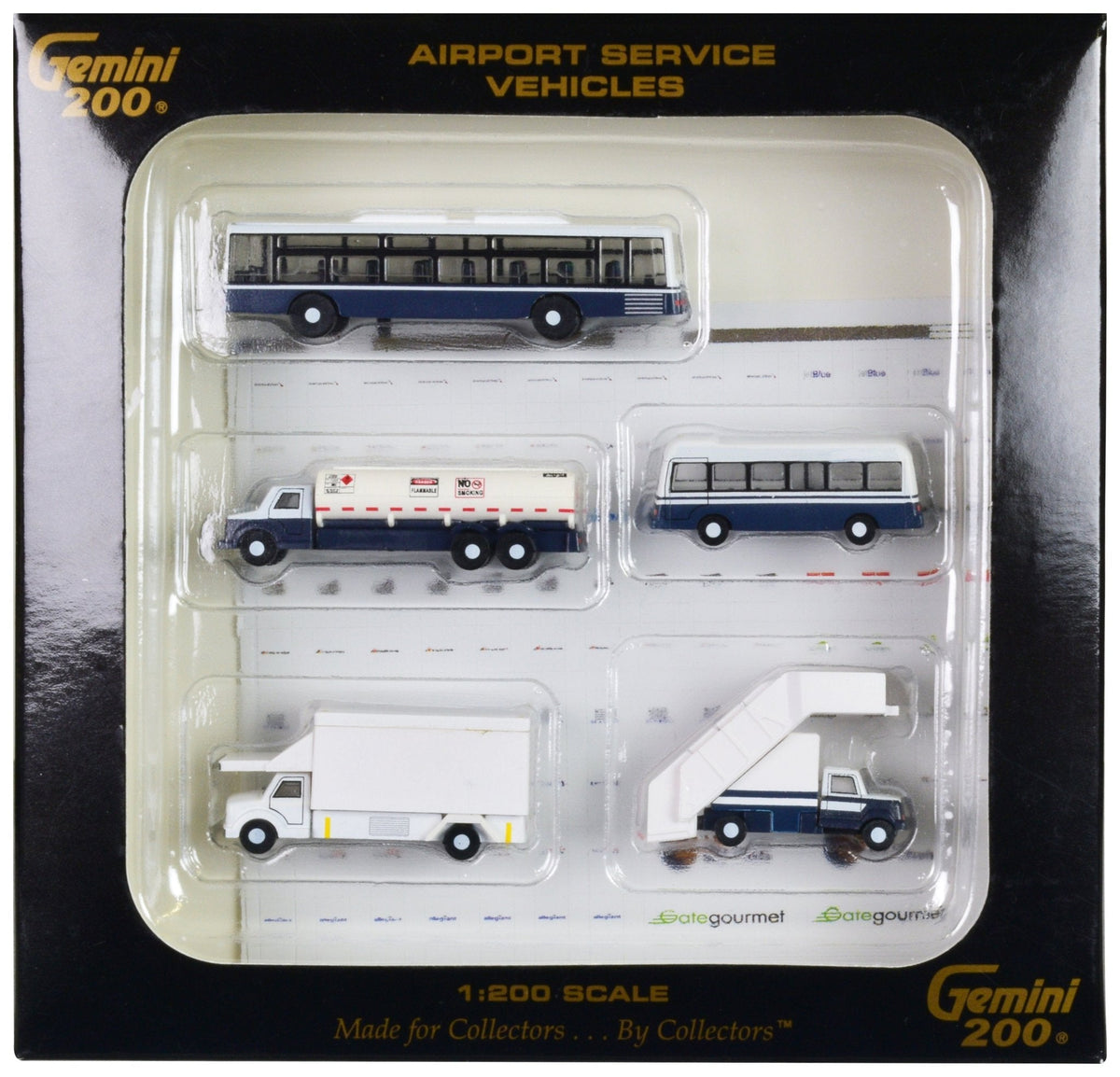 Airport Service Vehicles Set of 5 pieces "Gemini 200" Series Diecast Models by GeminiJets free shipping USA