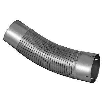 AP Exhaust Exhaust Flex Pipes, Flex Tubing, Slip-on, Galvanized Steel, 3.50 in. Inlet/Outlet - 24935