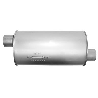 AP Exhaust Mufflers, MSL Maximum, Steel, Aluminized, Perforated Tube, Oval Case, Chevrolet, GMC - 700222