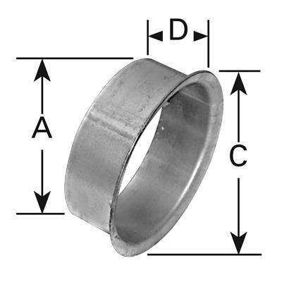 AP Exhaust Exhaust Tubing, AP Exhaust Pipe Flared Adapters, 3.00 in. Diameter Pipe, 2.20 in. - 9479