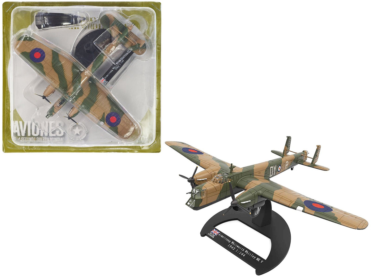 Armstrong Whitworth Whitley Mk.V Bomber Aircraft "No. 102 Squadron RAF Driffield" Royal Air Force (1940) "Planes of World War II" Series 1/144 Diecast Model Airplane by Luppa free shipping USA