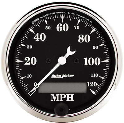 AutoMeter Speedometer, 0-120 mph, 3 1/8 in., Analog, Electrical, Each - 1787