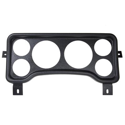 AutoMeter Gauge Panel, Direct-Fit, ABS Plastic, Two 3 3/8 in. Holes, Four 2 1/16 in. Holes, Black - 5381
