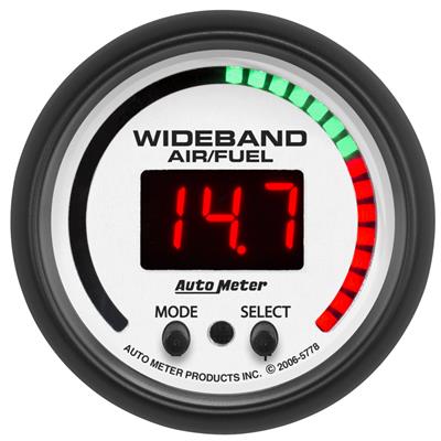 AutoMeter Gauge, Phantom, Air/Fuel Ratio, 0-5 Ohm Wideband, Lean-Rich, 2 1/16 in., Digital - 5778