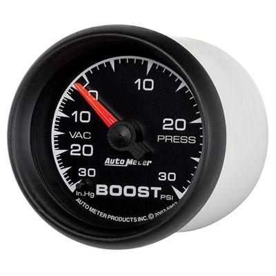 AutoMeter Gauge, ES, Boost/Vacuum, Full Sweep, 30 in. Hg/30 psi, 2 1/16 in., Analog, Mechanical - 5903