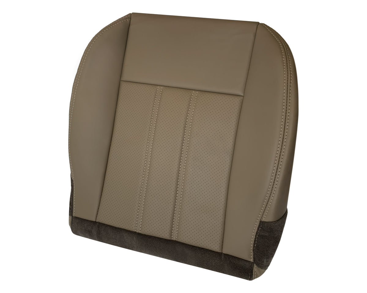 2008 -2020 For Dodge Grand Caravan Front Replacement Seat Cover: Tan Perforated