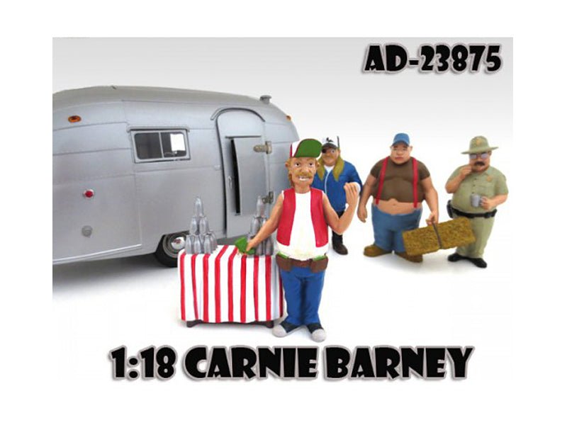Carnie Barney "Trailer Park" Figure For 1:18 Diecast Model Cars by American Diorama free shipping USA